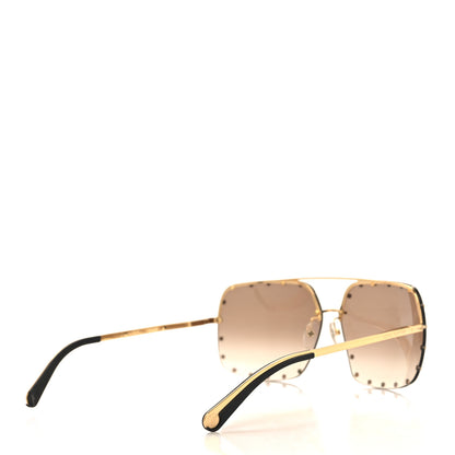 Louis Vuitton The Party Square Gradient Sunglasses Z2353W Brown 4 of 7
