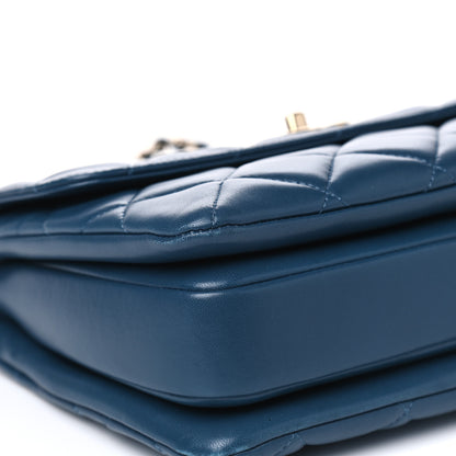 Chanel Lambskin Quilted Small Trendy CC Flap Dual Handle Bag Blue 7 of 10