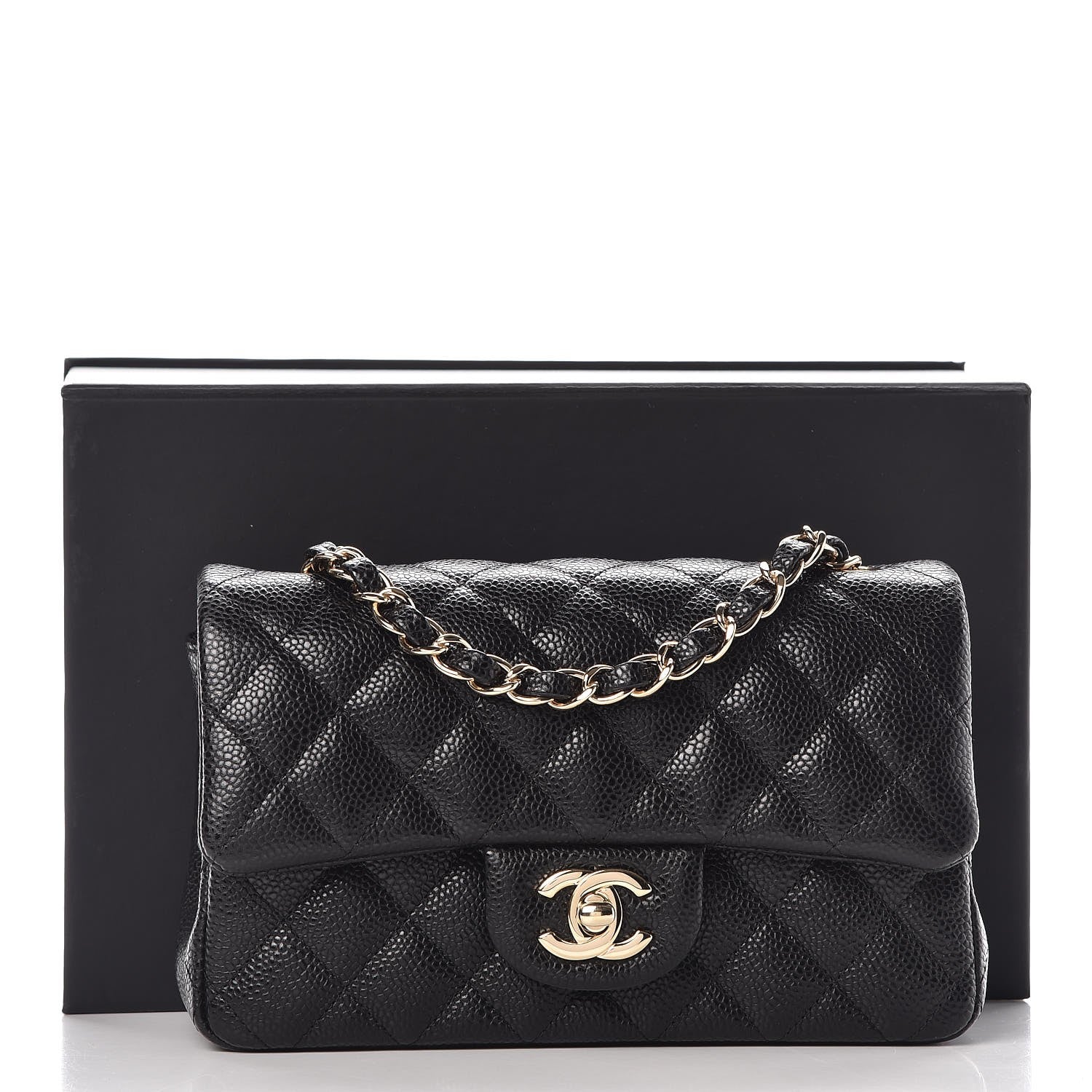 Chanel Caviar Quilted Mini Rectangular Flap Black 9 of 9