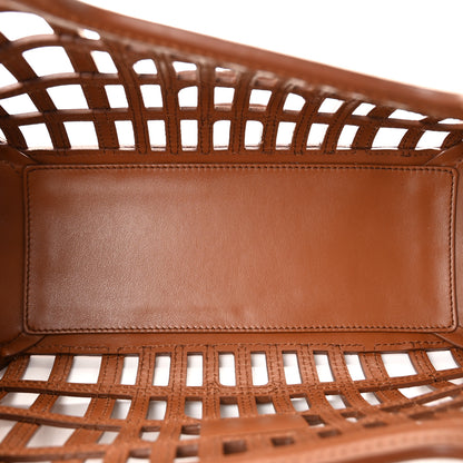 Miu Miu Calfskin Logo Basket Bag Cognac 6 of 11