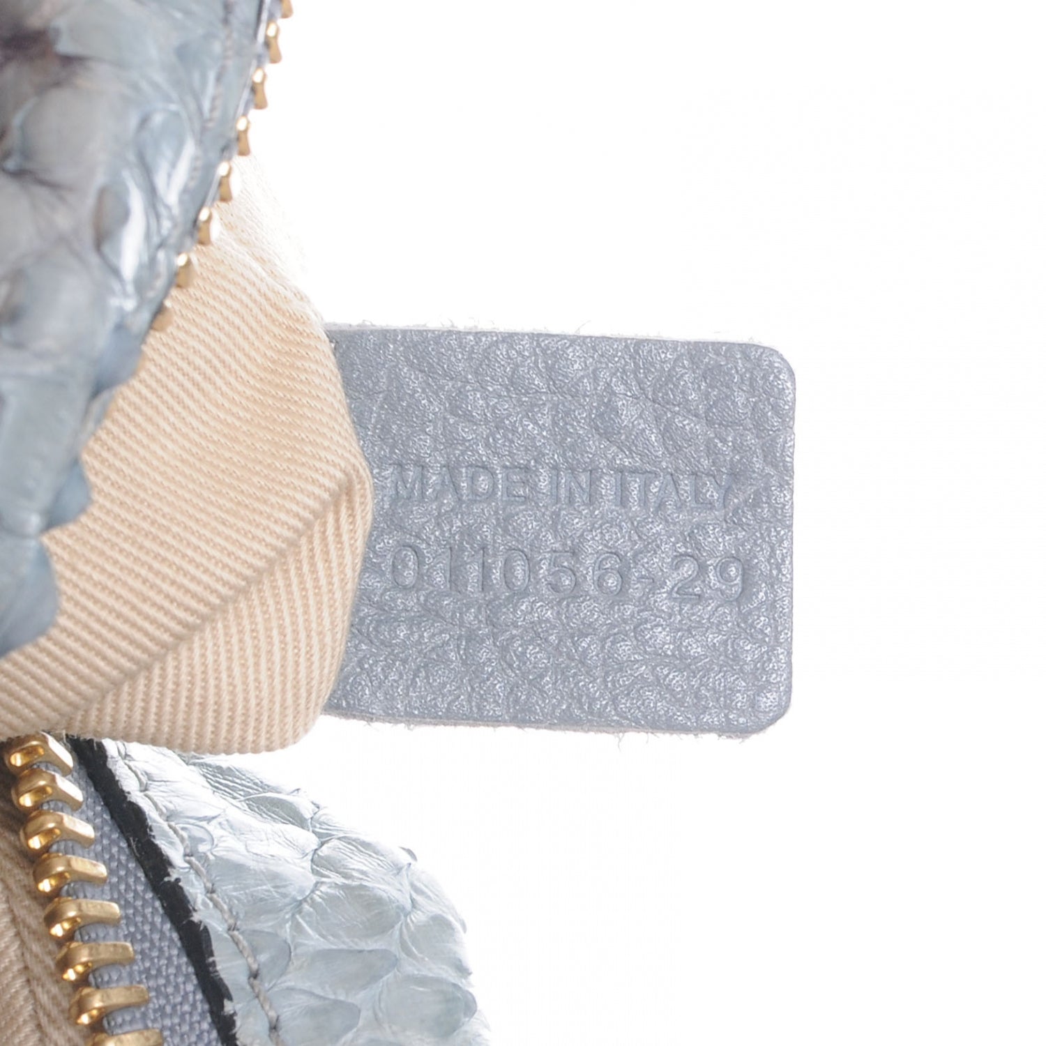 Chloe Python Medium Paraty Light Blue 7 of 8