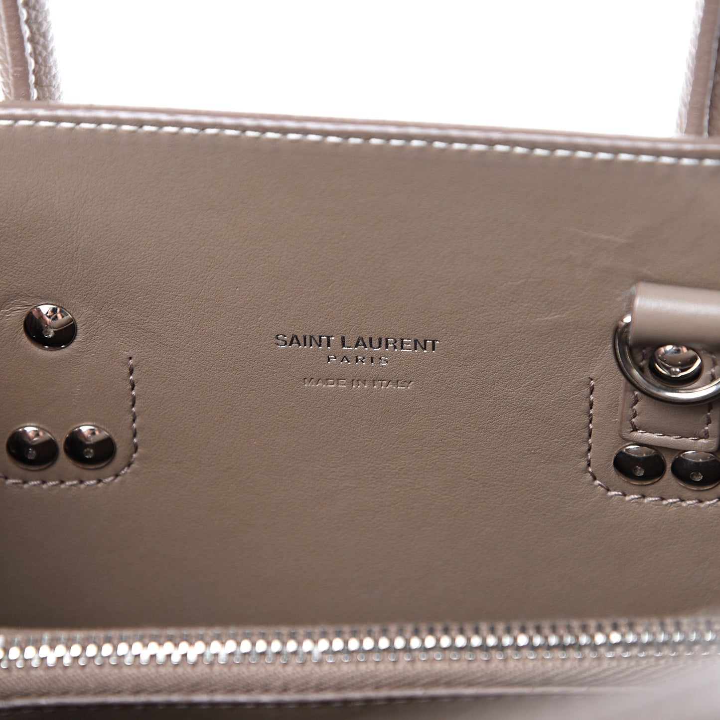 Grained Calfskin Baby Sac De Jour Taupe