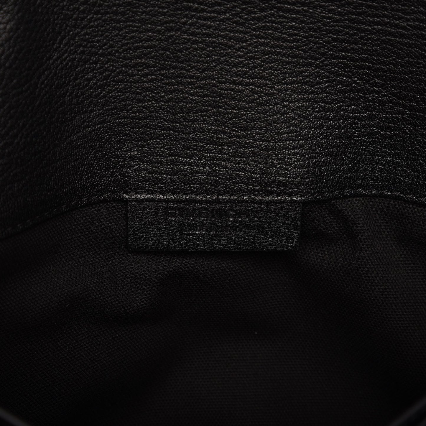 Sugar Goatskin Medium Antigona Envelope Clutch Black