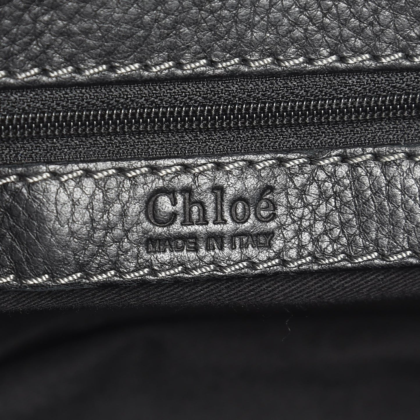 Calfskin Small Paddington Satchel Black