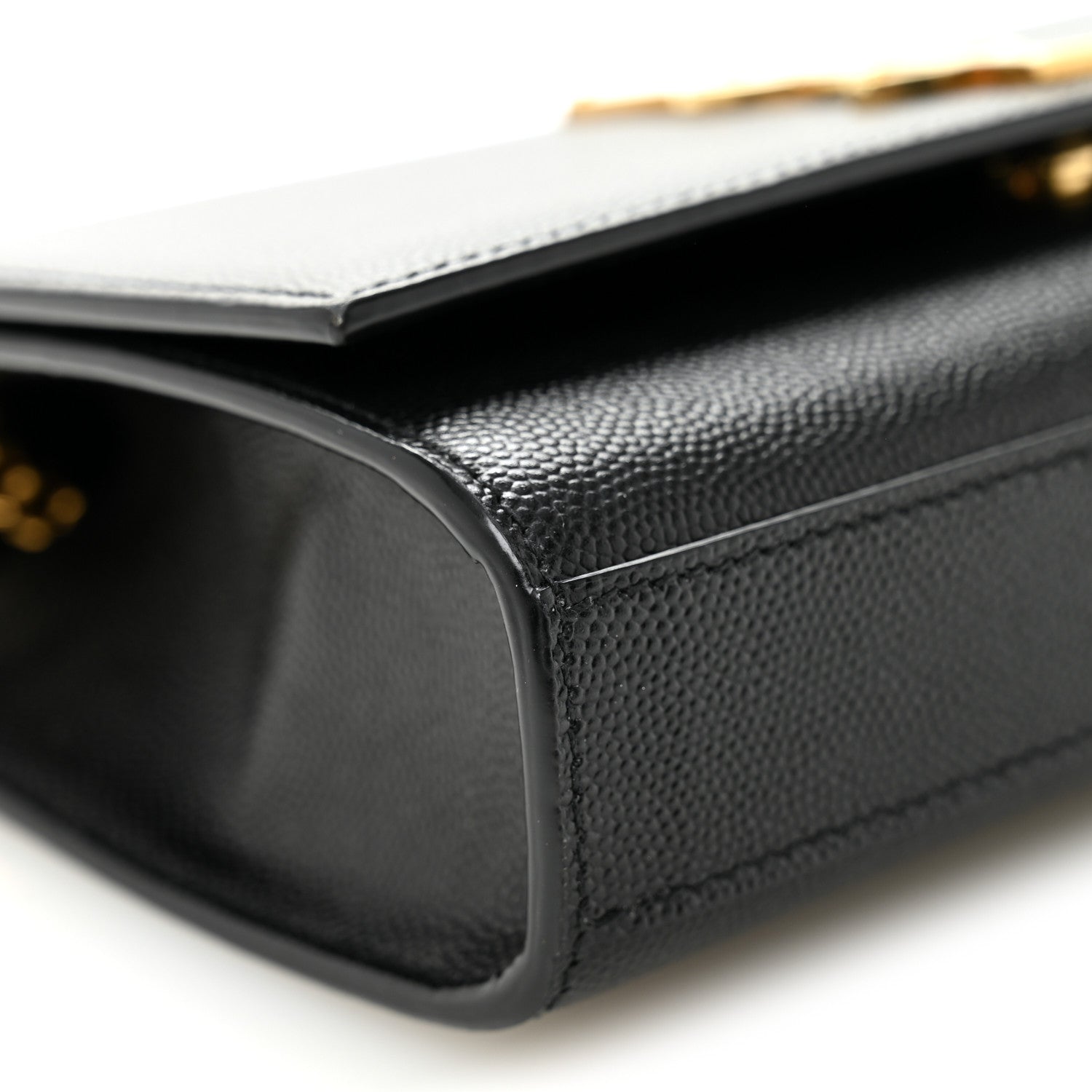 Saint Laurent Grain De Poudre Small Monogram Kate Satchel Black 8 of 10