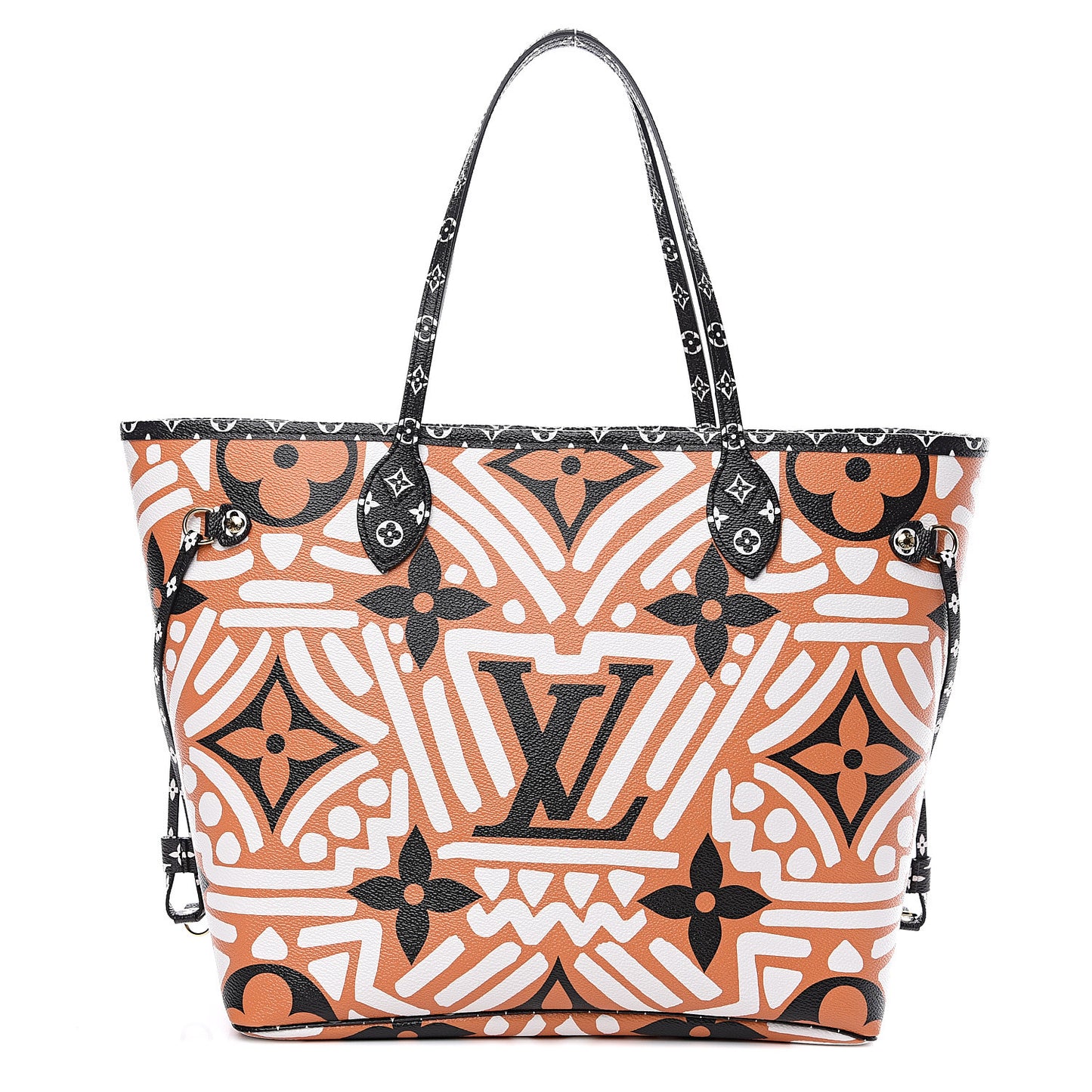 Monogram Giant Crafty Neverfull MM Creme Caramel