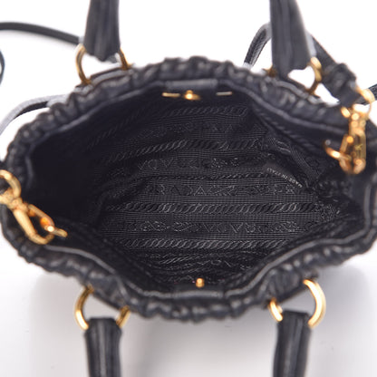 Prada Nappa Gaufre Mini Crossbody Bag Black 5 of 7