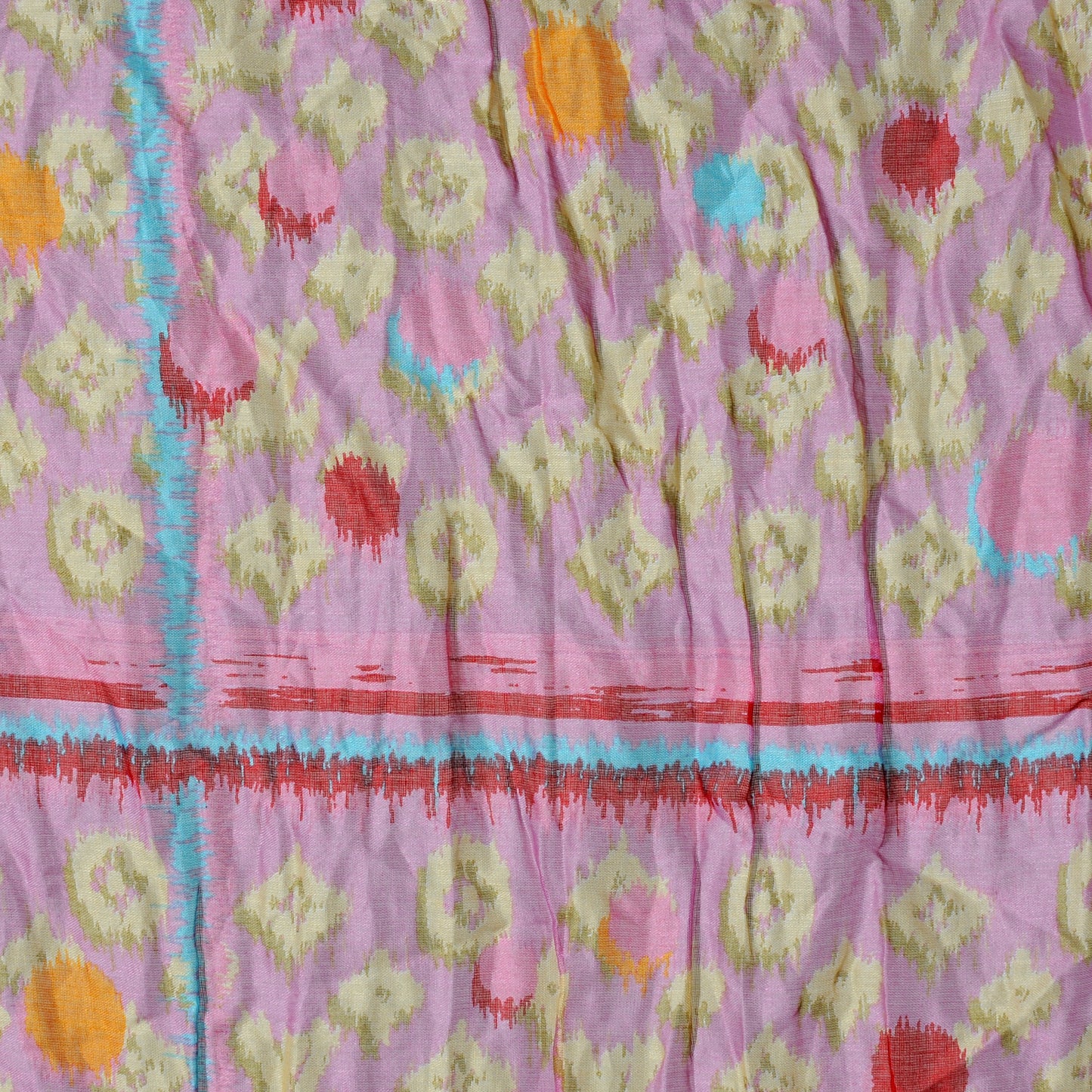 Cotton Monogram Ikat Pareo Scarf Rose
