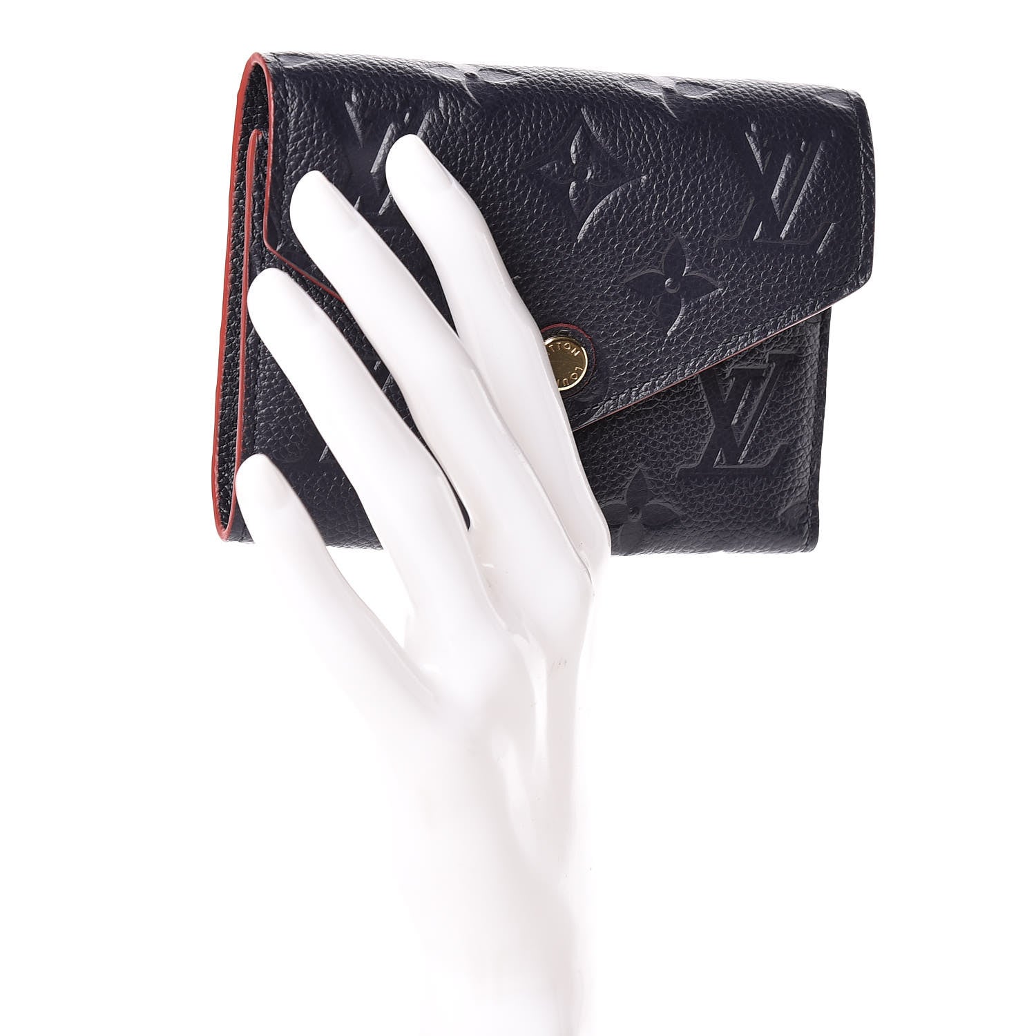 Louis Vuitton Empreinte Victorine Wallet Marine Rouge 2 of 8