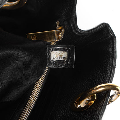 Chanel Caviar Quilted Grand Shopping Tote GST Black 7 of 7
