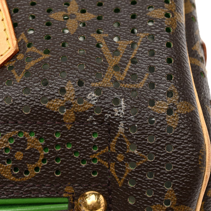 Louis Vuitton LOUIS VUITTON Monogram Perforated Speedy 30 Green 11 of 13