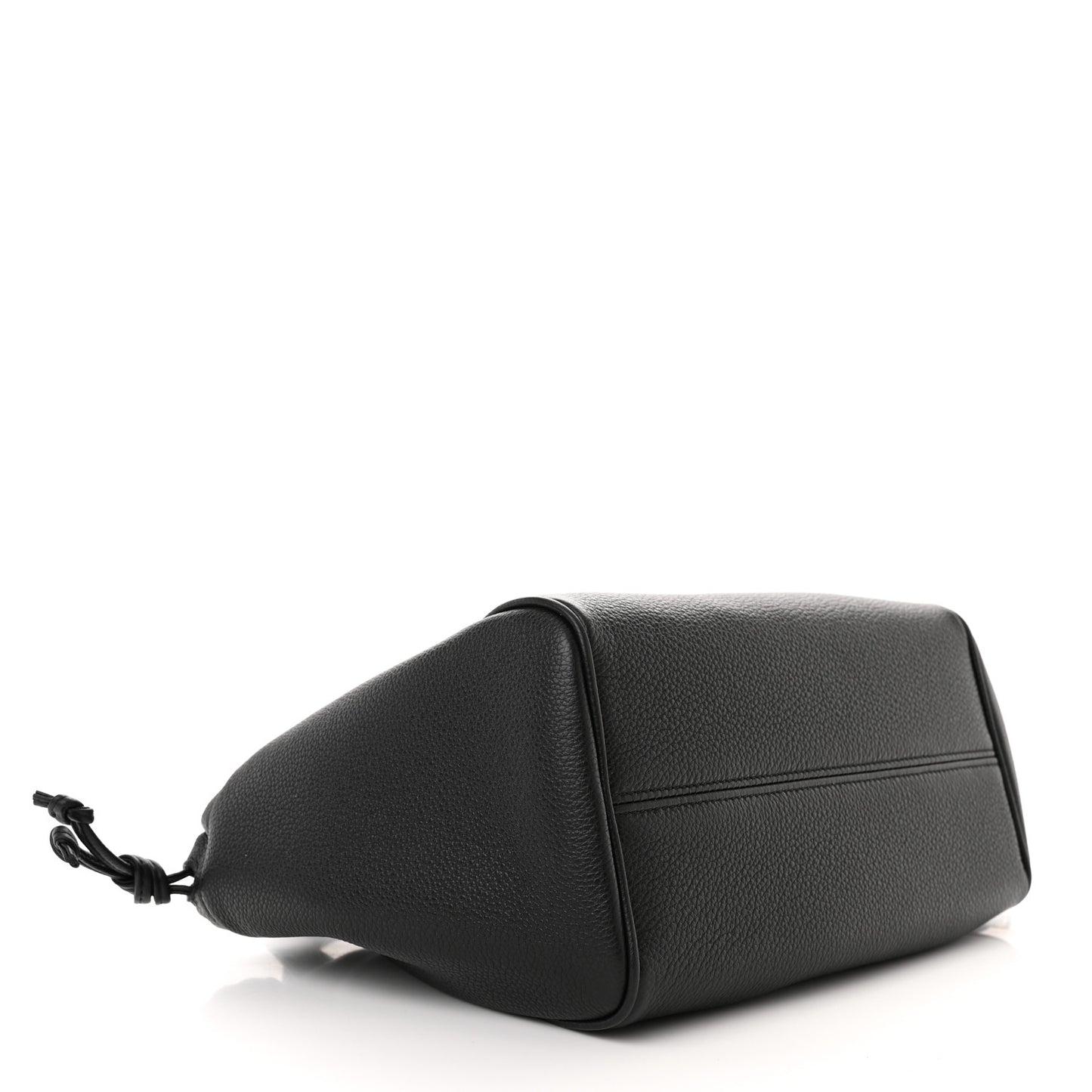 Calfskin Cuir Small Triomphe Cabas Drawstring Black