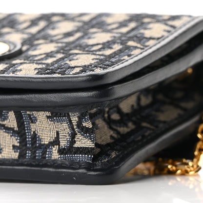 Christian Dior Oblique 30 Montaigne 2-In-1 Pouch Blue 9 of 10