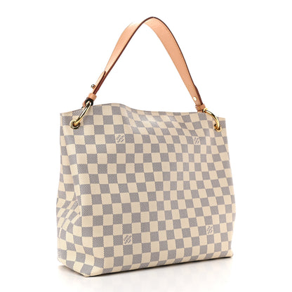 Louis Vuitton Damier Azur Graceful PM Rose Ballerine 3 of 9