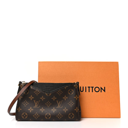 Louis Vuitton Monogram Pallas Clutch Black 9 of 9