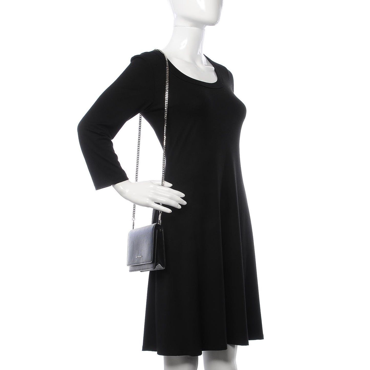 Sugar Goatskin Pandora Chain Wallet Black