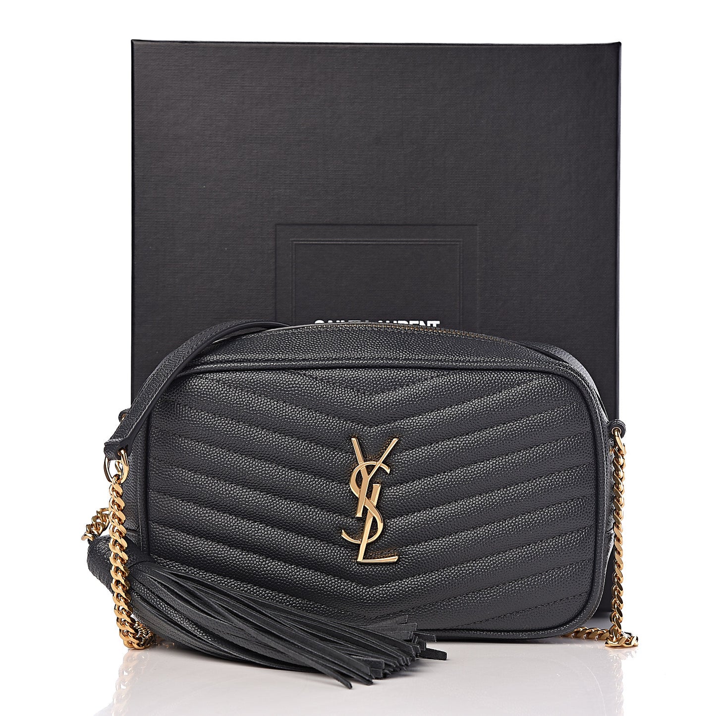 Grain De Poudre Matelasse Monogram Mini Lou Camera Bag Dark Smog