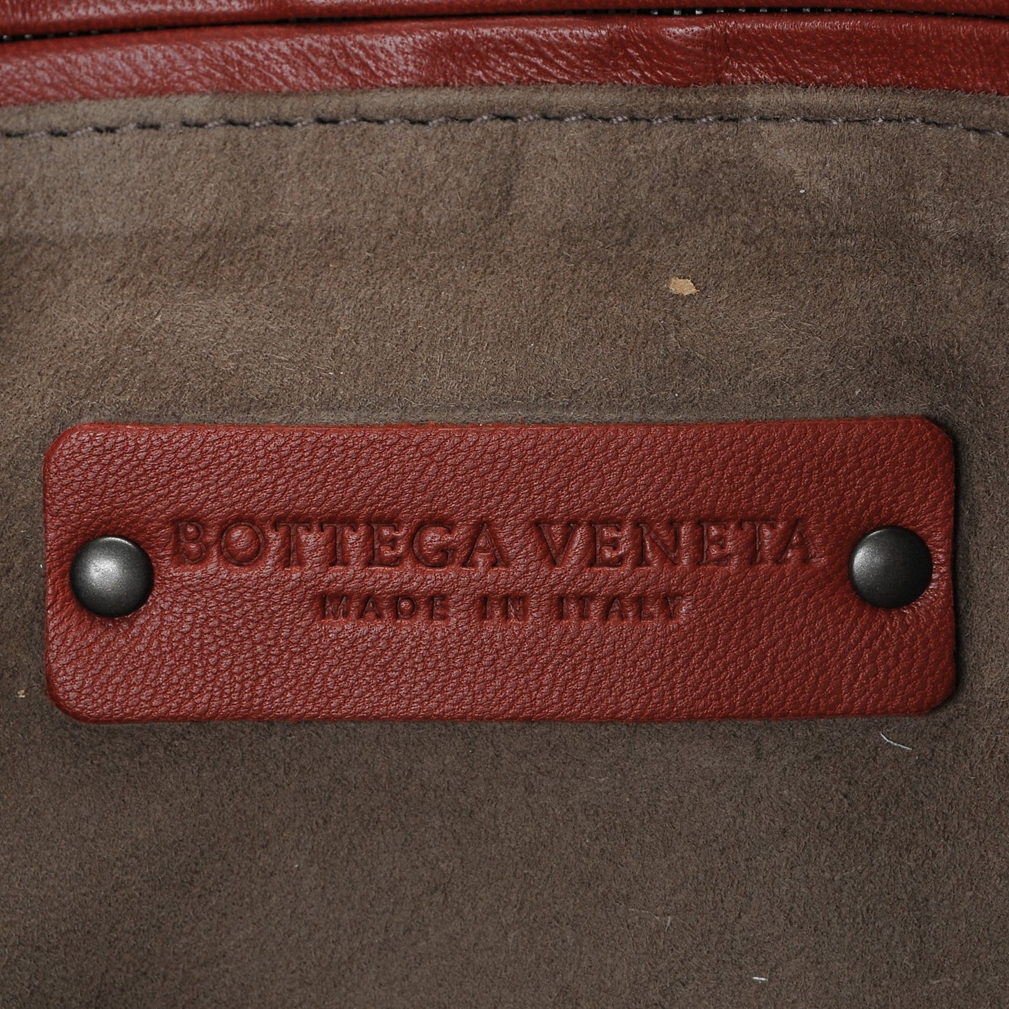 Nappa Intrecciato Pillow Crossbody Messenger Brique