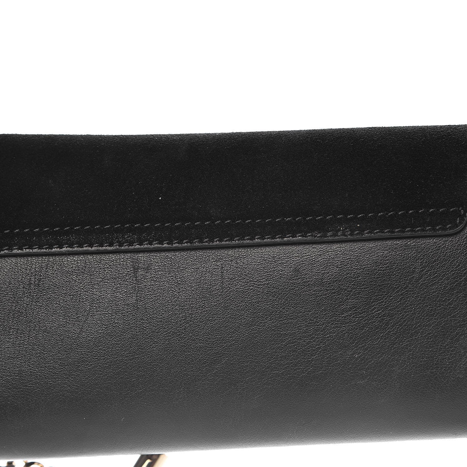 Chloe Suede Calfskin Mini Faye Shoulder Bag Black 11 of 14