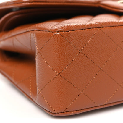 Chanel Caviar Quilted Small Double Flap Light Brown 9 of 11