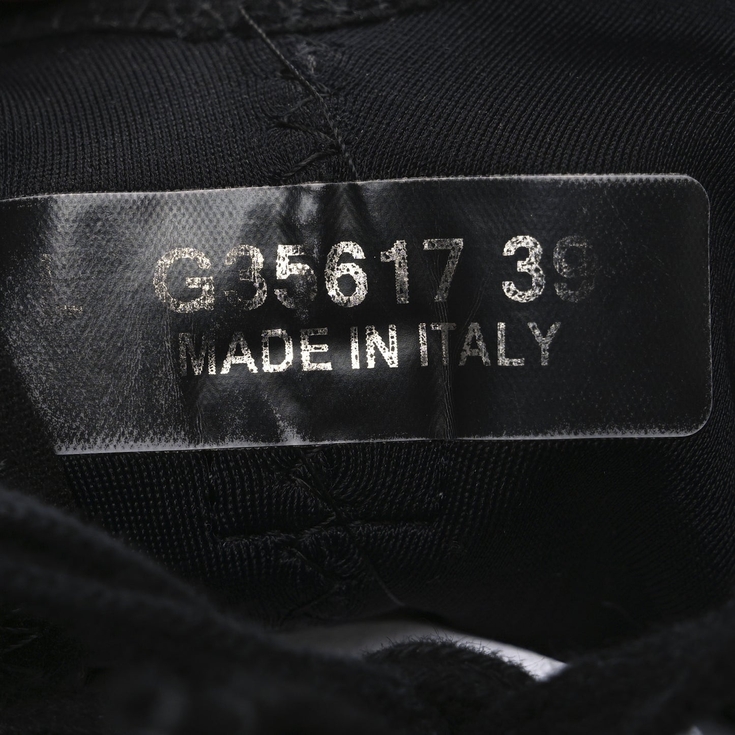 Velvet Calfskin Mixed Fibers CC Sneakers 39 Black