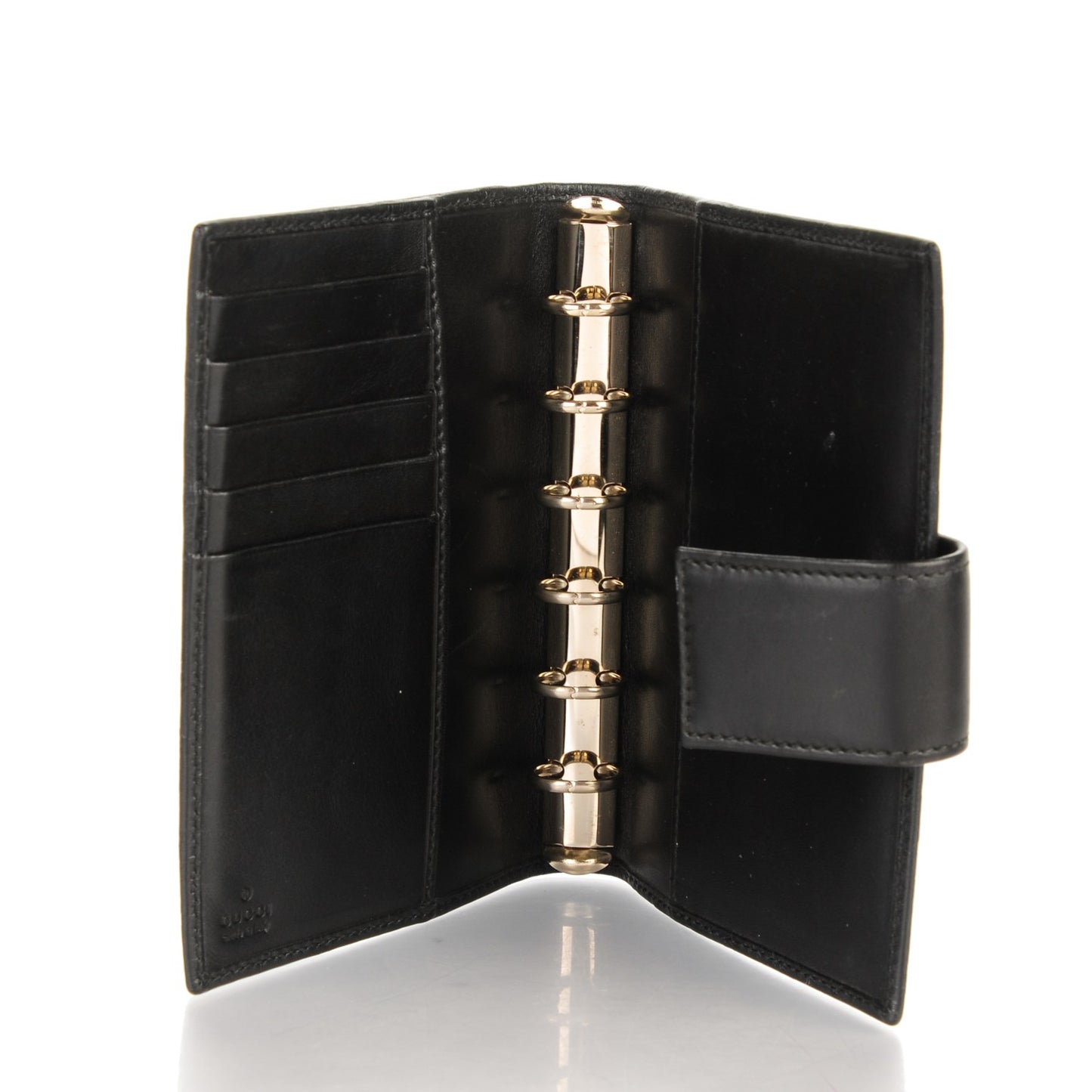 Guccissima Small Ring Agenda Black