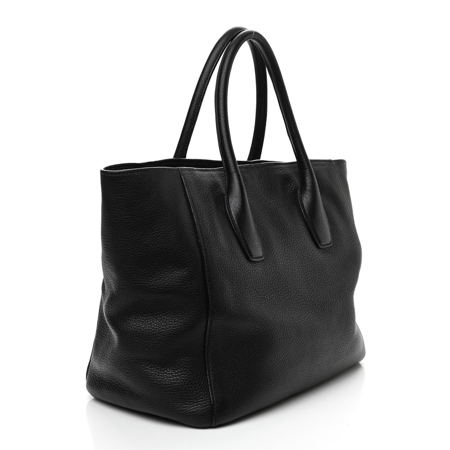 Vitello Daino Tote Black