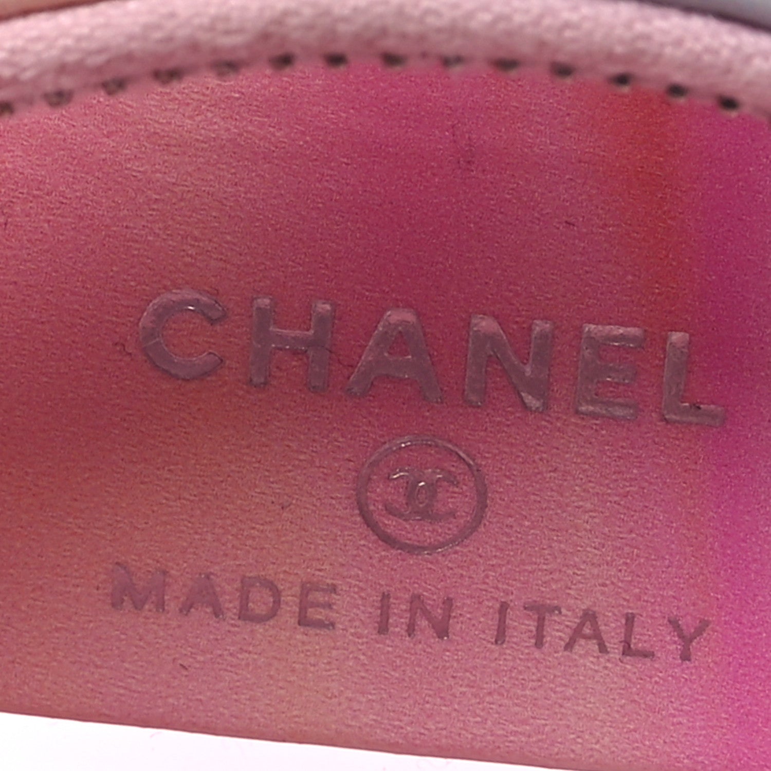 Chanel PVC Lambskin Filigree Round Clutch With Chain Pink 6 of 11