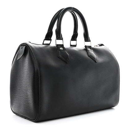 Louis Vuitton Epi Speedy 25 Black 2 of 12