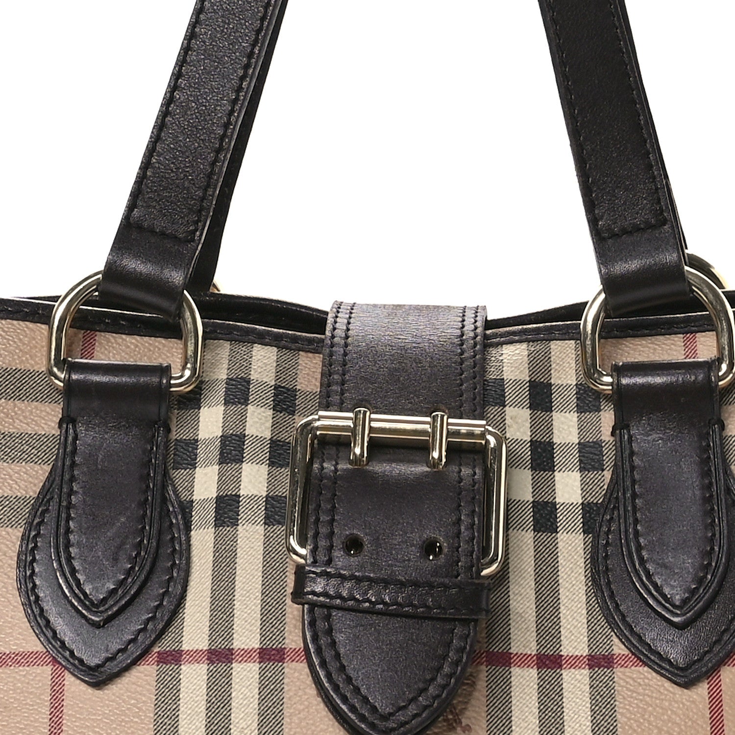 Burberry Haymarket Check Eden Tote Chocolate 9 of 13