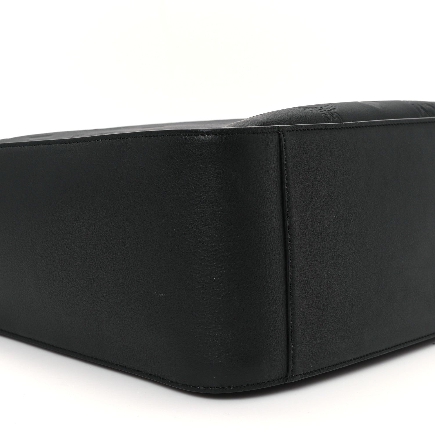 MCM Calfskin Ottomar Monogram Large Aren Flap Hobo Black 8 of 10