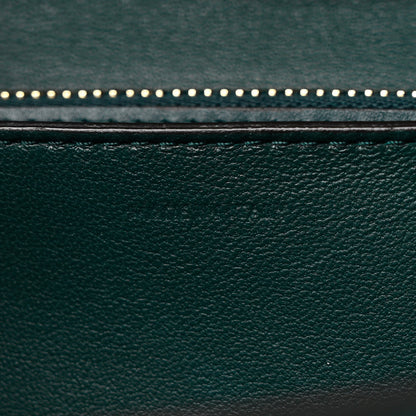 Celine Box Calfskin Medium Classic Box Flap Bag Forest Green 8 of 11