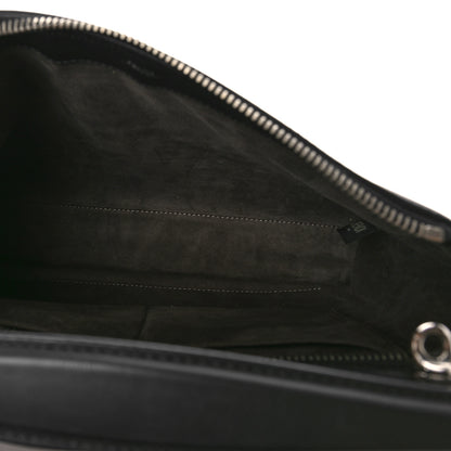 Fendi Vitello Baltico Shiny Nappa Lace Up DotCom Satchel Black 7 of 10
