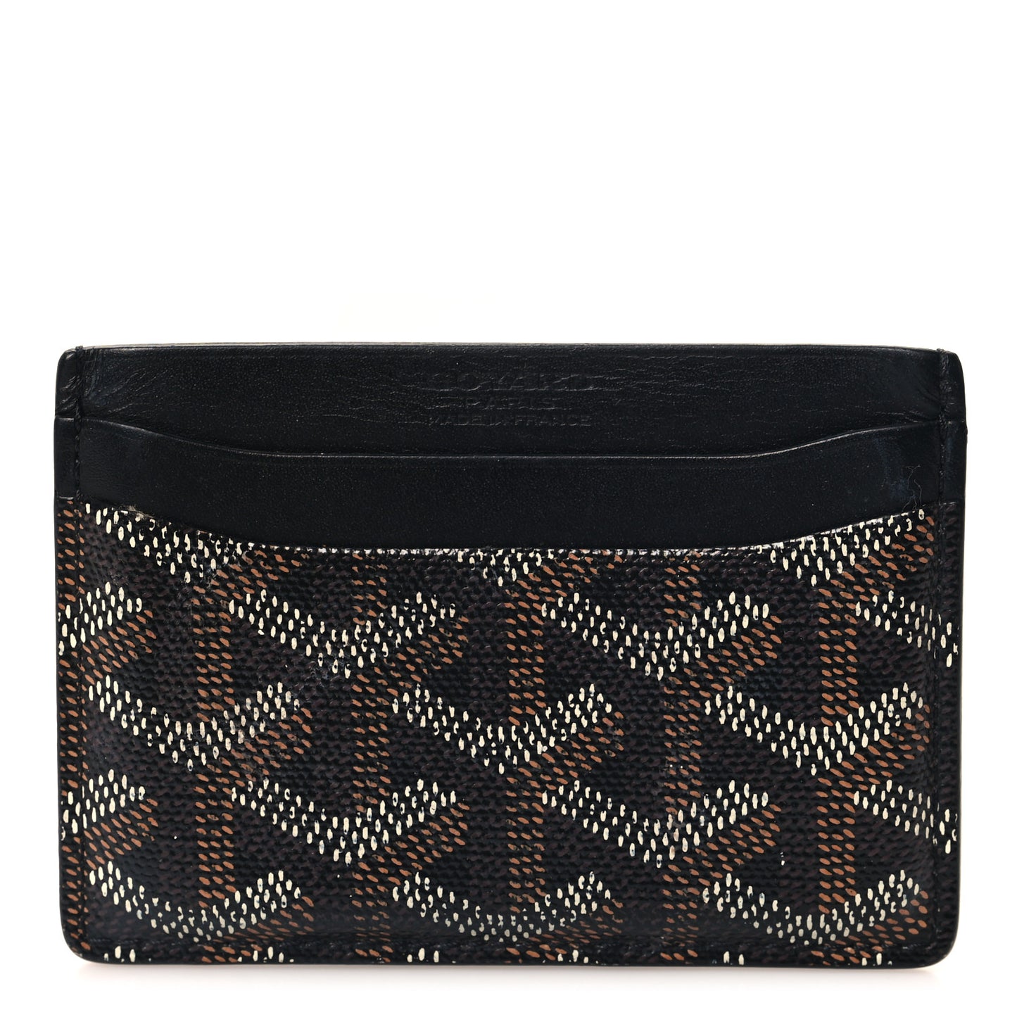Goyardine Saint Sulpice Card Holder Black