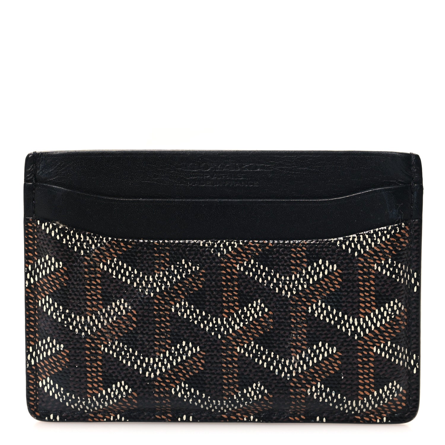 Goyard Goyardine Saint Sulpice Card Holder Black 1 of 7