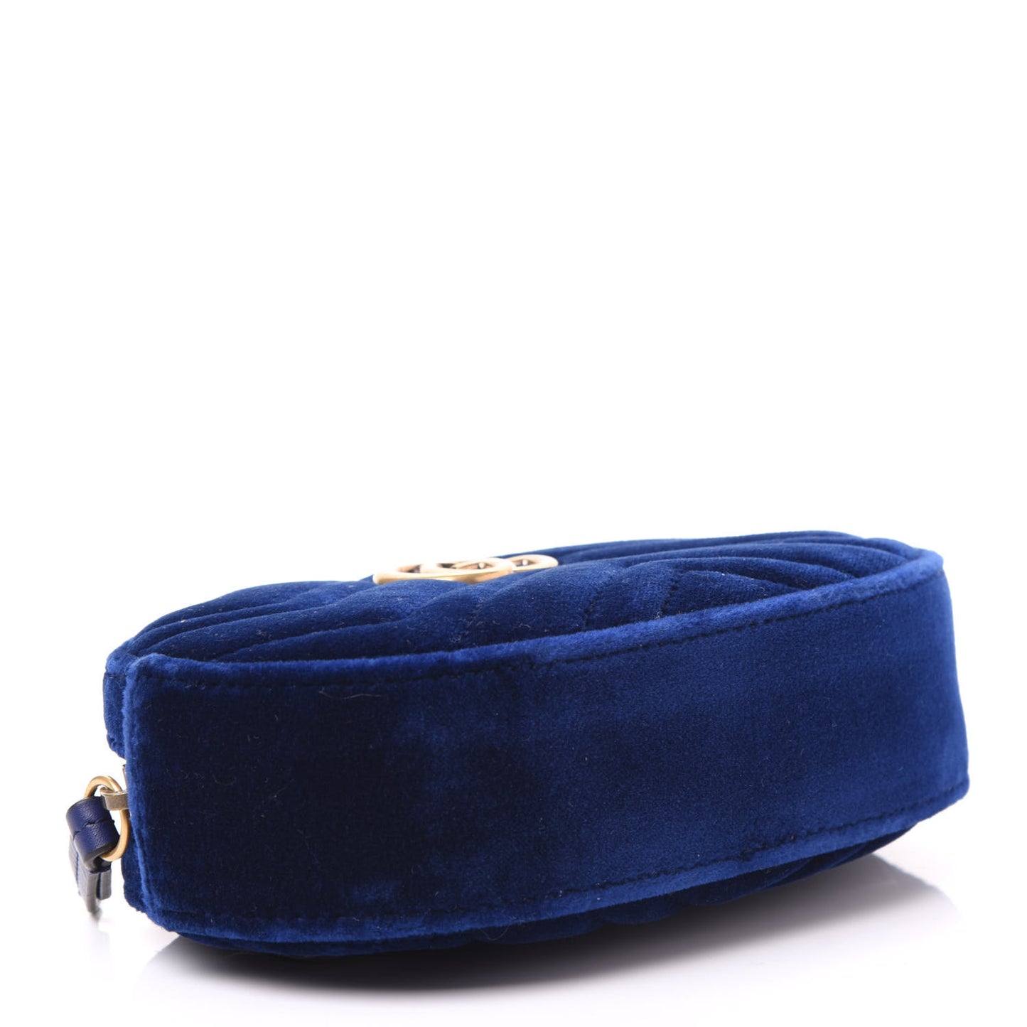 Velvet Matelasse GG Marmont Belt Bag 85 34 Cobalt Blue