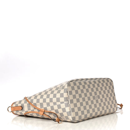 Louis Vuitton Damier Azur Braided Neverfull MM Pink 5 of 16