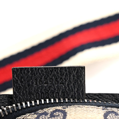 Gucci GG Monogram Web Double Pocket Belt Bag Navy 7 of 13