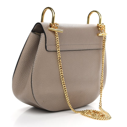 Chloe Grained Lambskin Drew Shoulder Bag Motty Grey 3 of 10