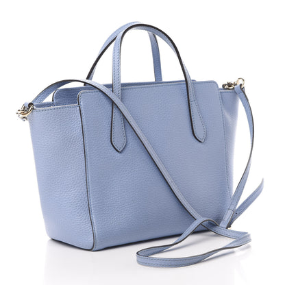 Gucci Dollar Calfskin Mini Swing Top Handle Bag Mineral Blue 3 of 13