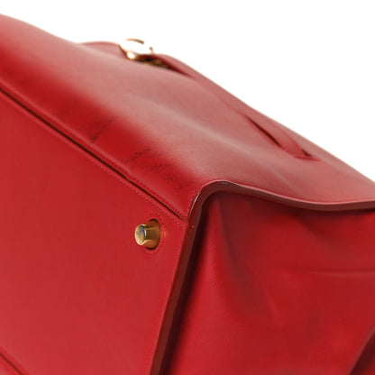 Celine Bullhide Calfskin Medium Ring Bag Red 10 of 11