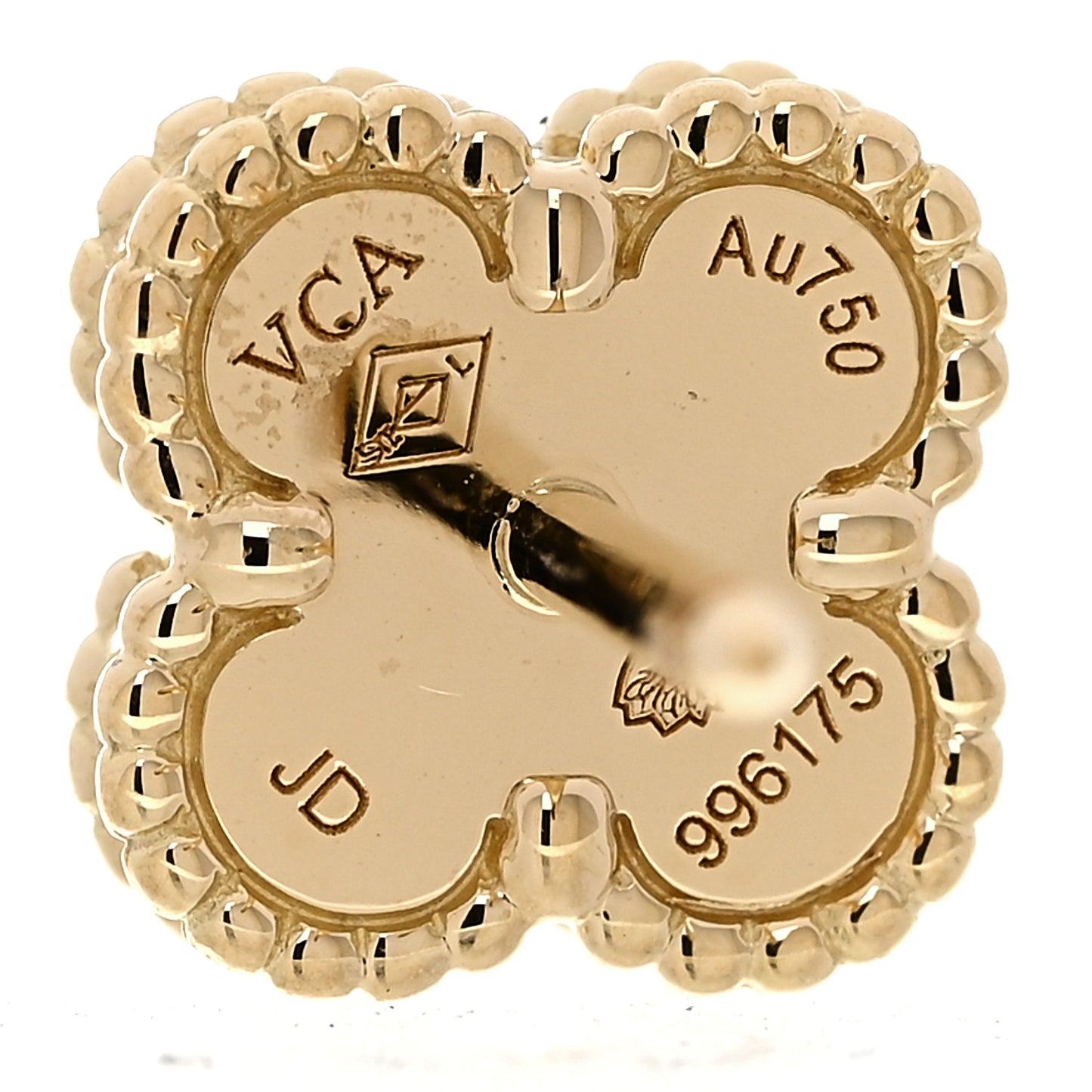 18K Yellow Gold Mother of Pearl Sweet Alhambra Single Earrings