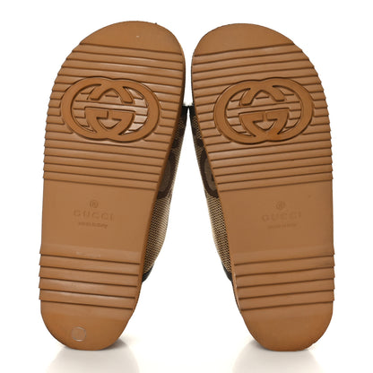 Gucci Monogram Jumbo GG Nappa Samoa Platform 40mm Slide Sandals 39 Camel Ebony New Acero 5 of 8