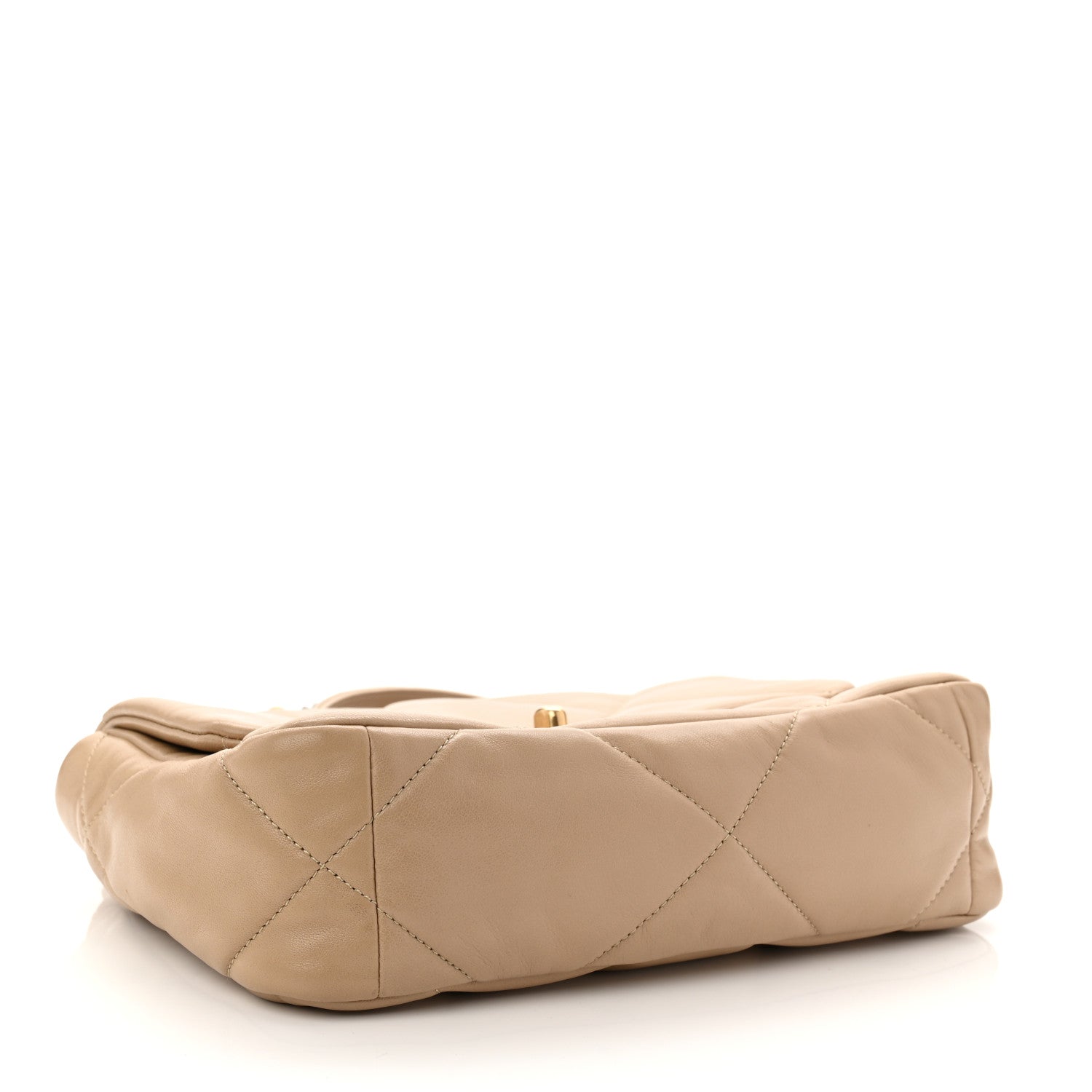 Chanel Lambskin Quilted Medium Chanel 19 Flap Dark Beige 4 of 11