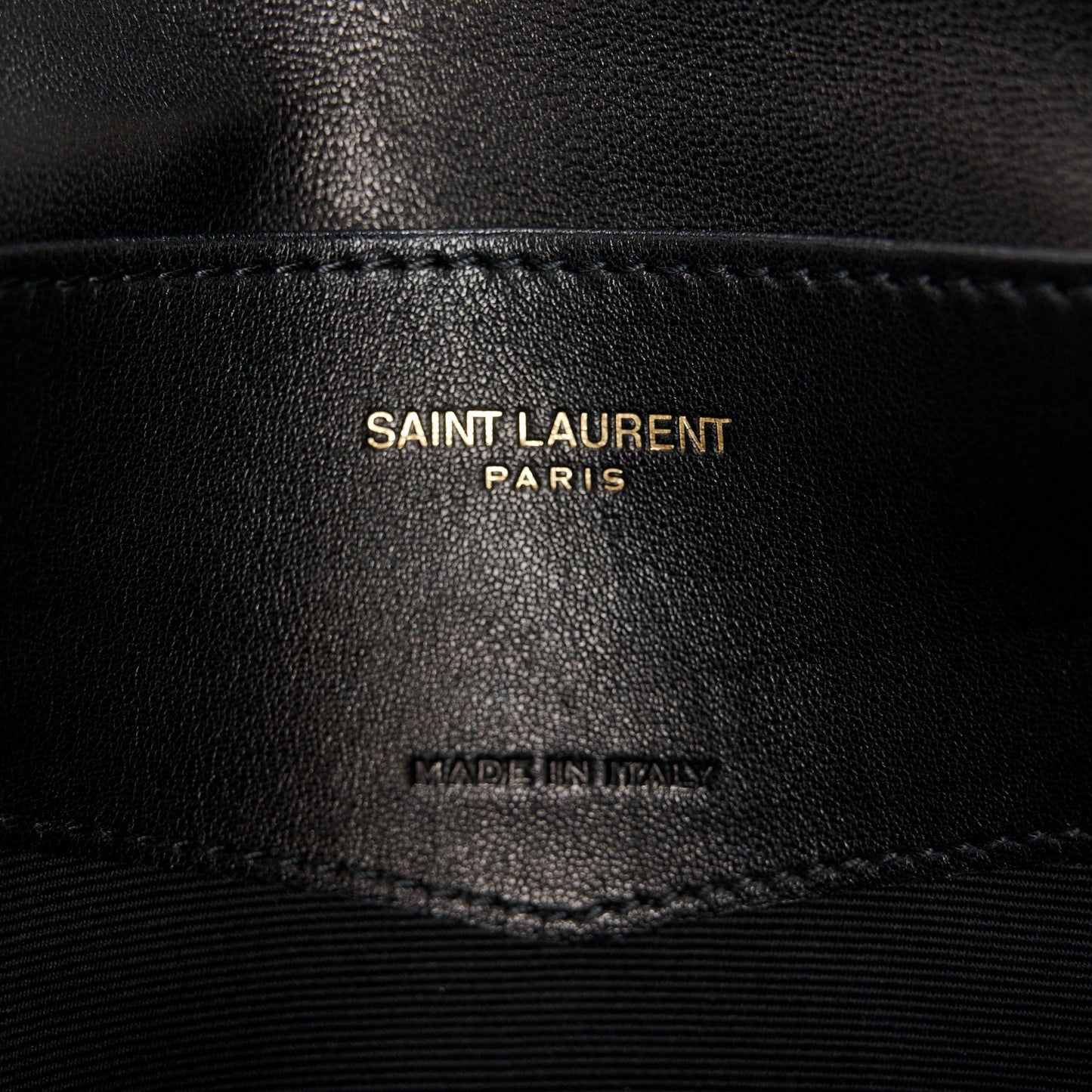 Lambskin Quilted Double Flap Chain Pouch Black