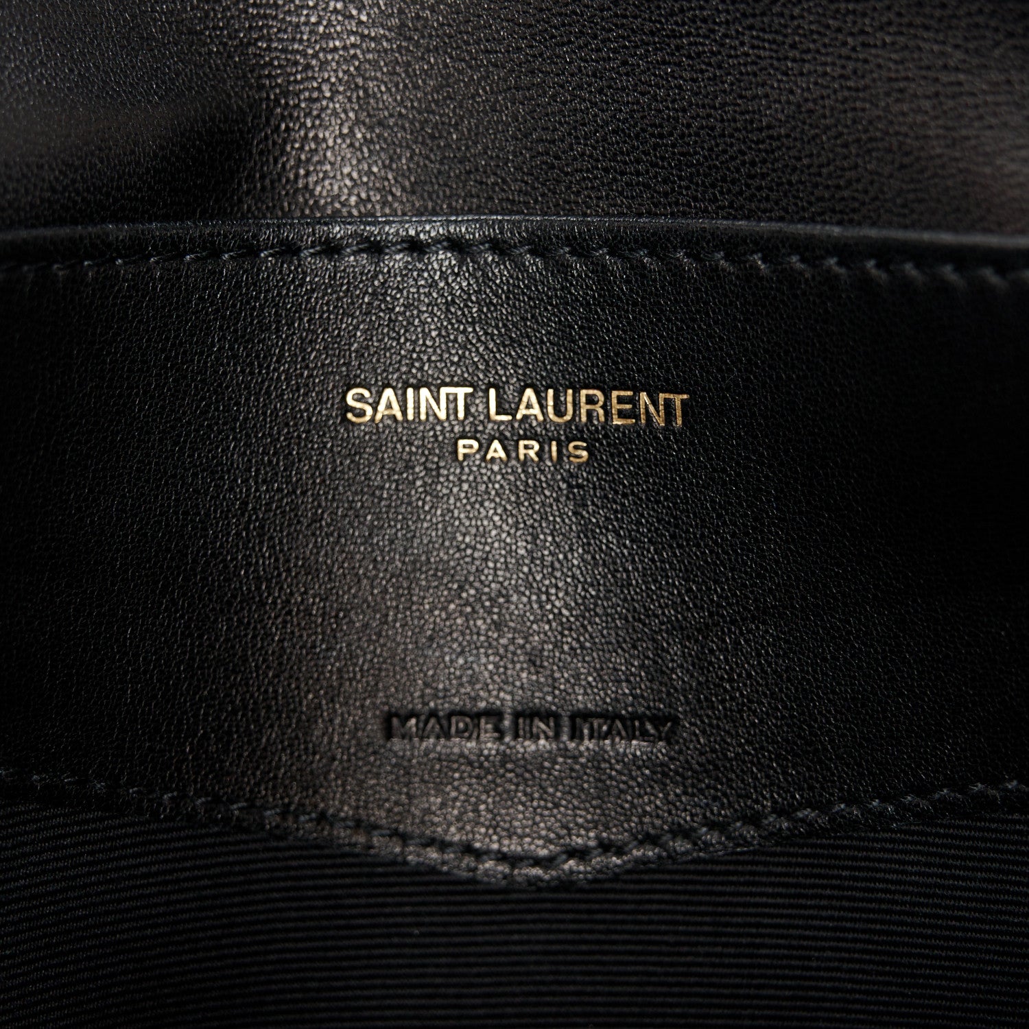Saint Laurent Lambskin Quilted Double Flap Chain Pouch Black 6 of 7
