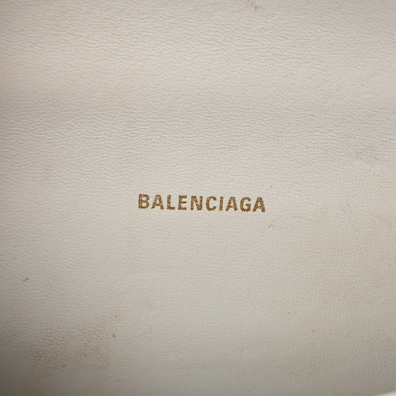 Balenciaga Shiny Calfskin Crocodile Embossed Hourglass Top Handle Bag XS White 6 of 10
