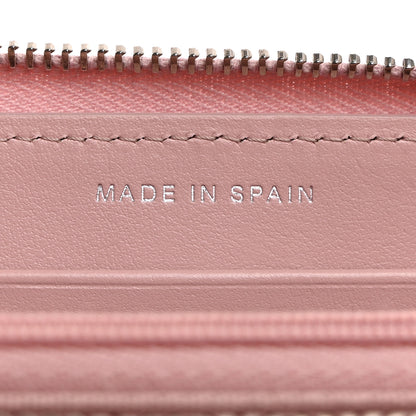 Chanel Caviar Quilted Medium Zip Around Wallet Light Pink 7 of 9