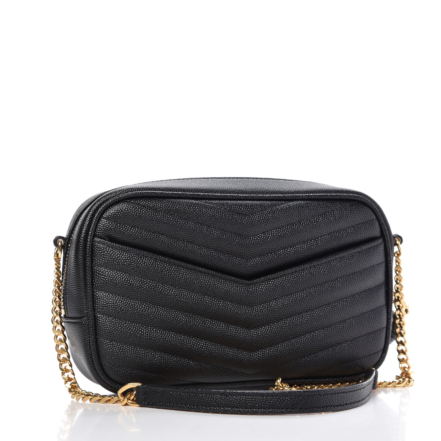 Grain De Poudre Matelasse Monogram Mini Lou Camera Bag Black