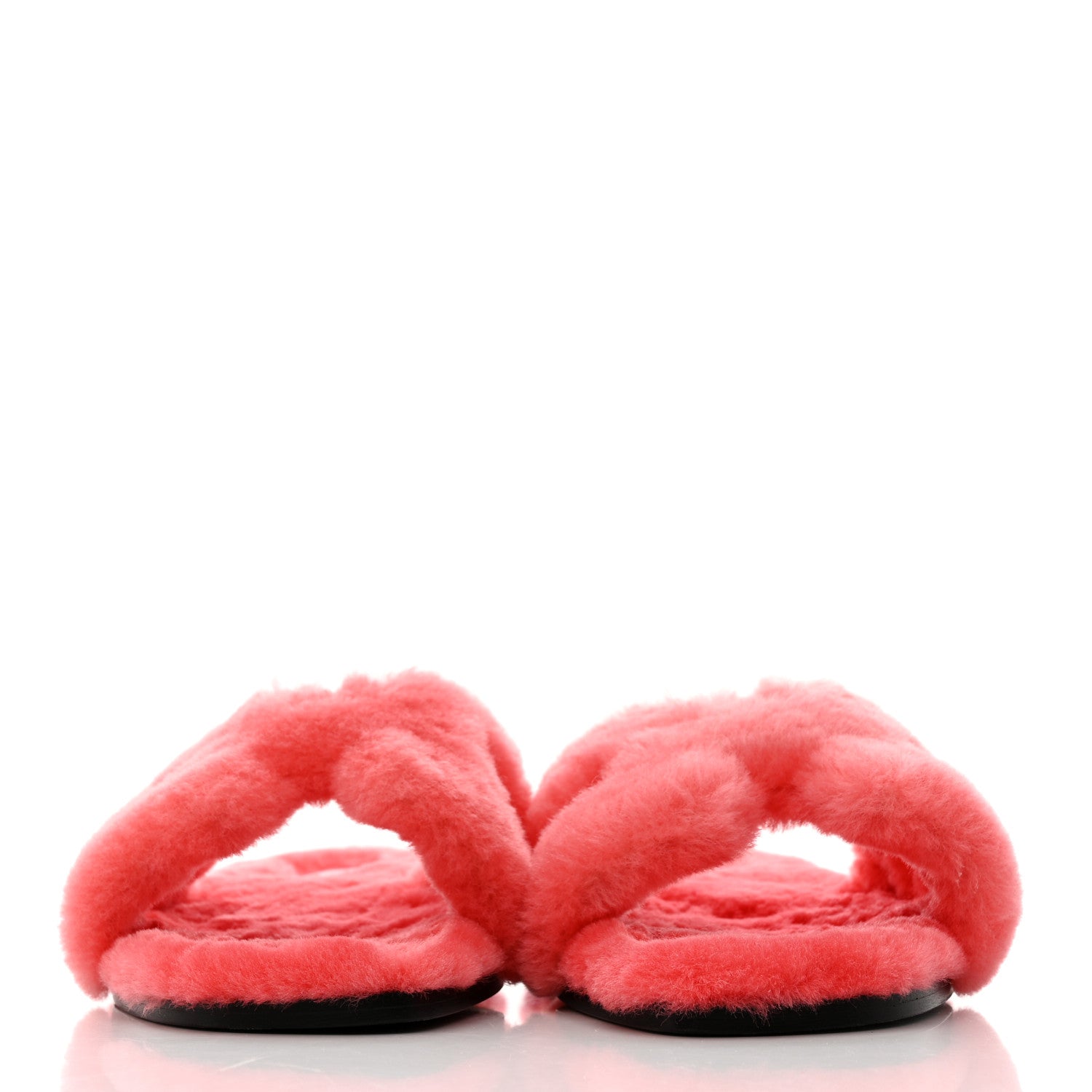 Hermes Woolskin Oran Sandals 36 Rose Du Desert 2 of 8